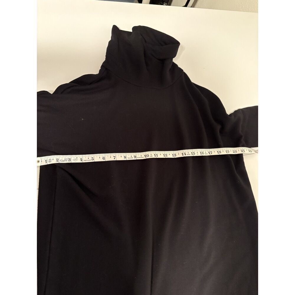 GAP Black Turtleneck Sweater Dress Long Sleeve Relaxed Fit - Picture 4 of 5